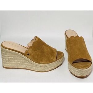 NEW Kate Spade Suede Toby Espadrille Wedge Sandal Women's Size 7.5
